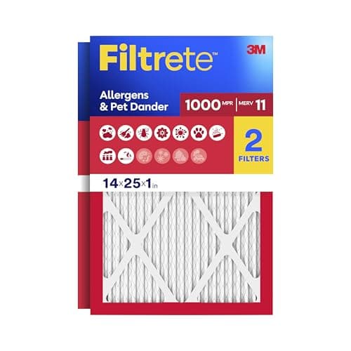 Filtrete 14x25x1 Air Filter, M... Size 13.68 x 24.68 x 0.81 in)