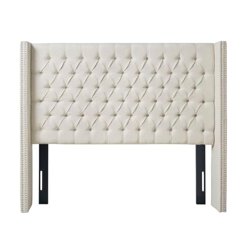 Madison Park Amelia Upholstere...k Button Tufted | Queen, Cream