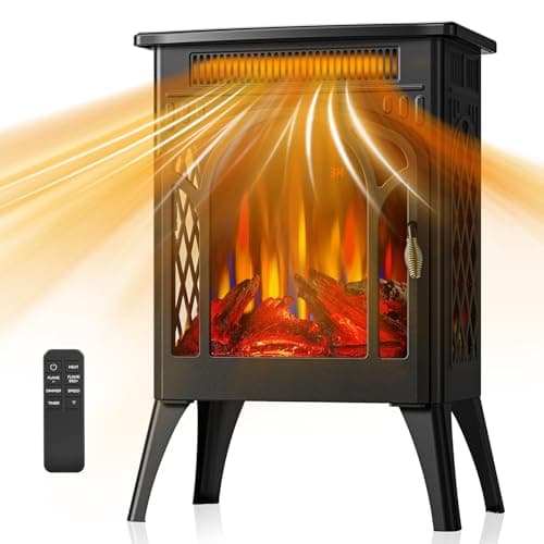 Electric Fireplace Stove, 1500...t Protection, Indoor Fireplace