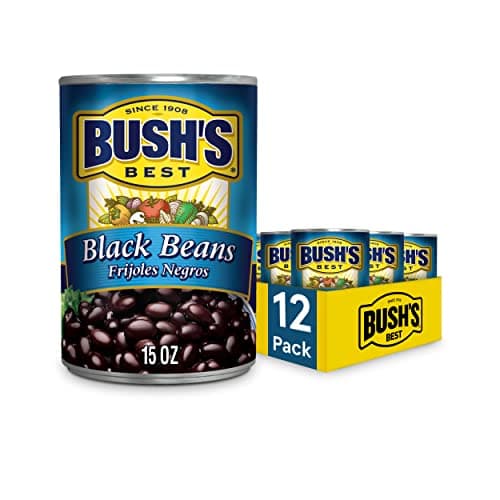 12-Pack 15oz Bush's Best Canned Black Beans $11.29 w/ S&S + Free Shipping w/ Walmart+ or on $35+