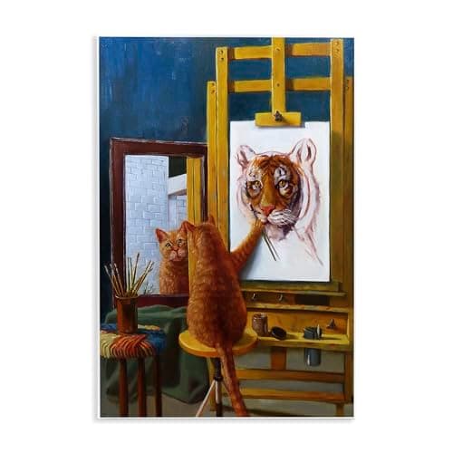Stupell Industries Cat Confide...sign by Artist Lucia Heffernan