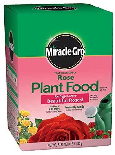 Miracle-GRO Water Soluble Rose Plant Food 1.5-lb. for $7.00 + free shipping w/ Prime