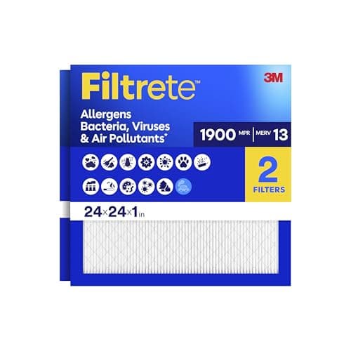 Filtrete 24x24x1 Air Filter, M...V 13, MPR 1900, 2 HVAC Filters