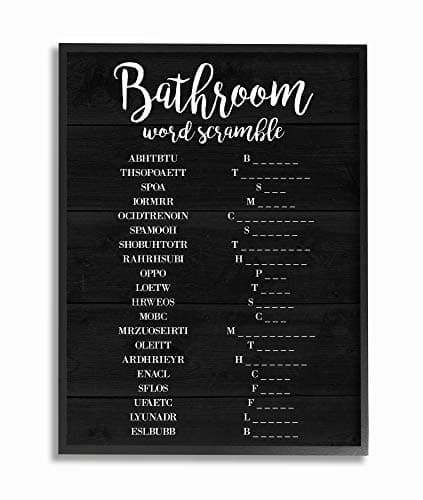 Stupell Industries Bathroom Sc...sign by Artist Daphne Polselli