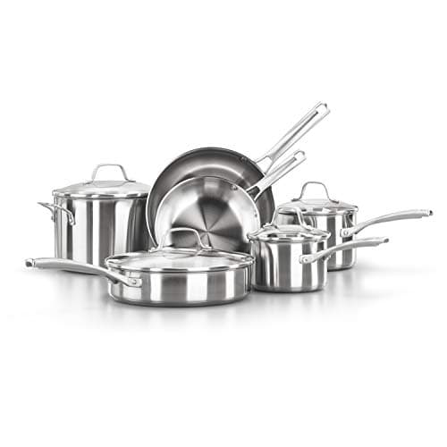 Prime Members: 10-Pc Calphalon Classic Stainless Steel Cookware Set $133 + Free S&H