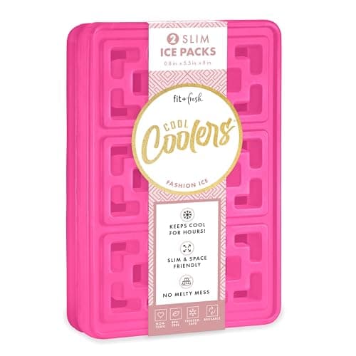 Cool Coolers XL Fashion Ice by...er Packs for Coolers, Hot Pink