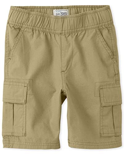 The Children's Place Boys Pull on Cargo Shorts,Flax Single,14