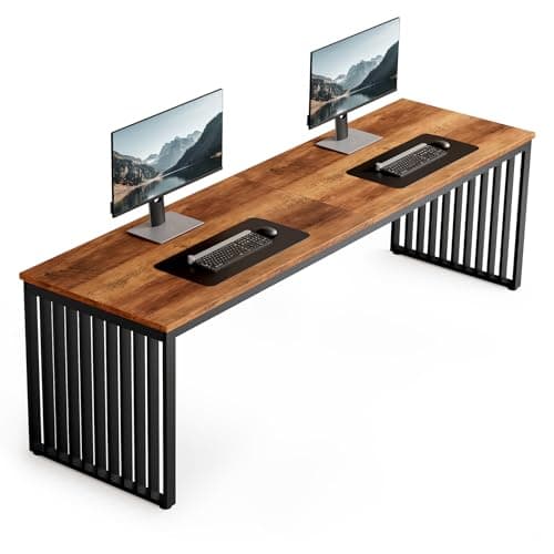 LITTLE TREE Two Person Desk, 7...ss Workstation for Home Office