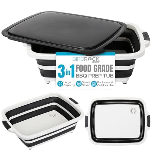 BIRDROCK HOME Collapsible Larg...nic, Tailgate, Camping - Black
