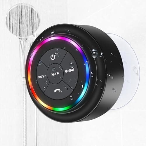 Waterproof Bluetooth Shower Speaker w/ RGB Lights $12.99