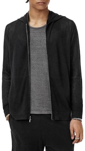 John Varvatos Men's Lazo Hoodie, Black