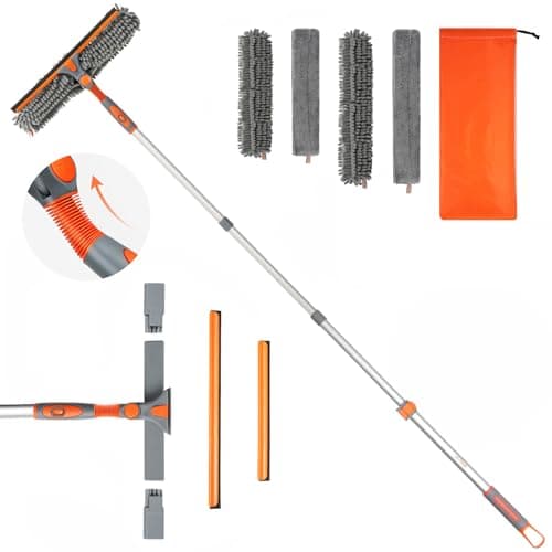 4-in-1 Eazer Rotatable Window Squeegee Cleaner w/ 65" Extension Pole $15.60