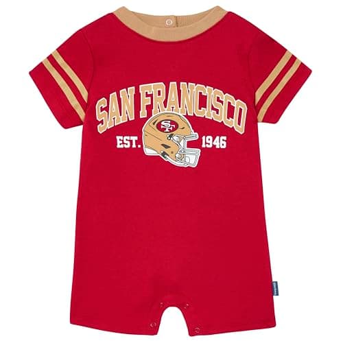Gerber Baby NFL Team Short Sleeve Romper, 49Ers, 18 Months