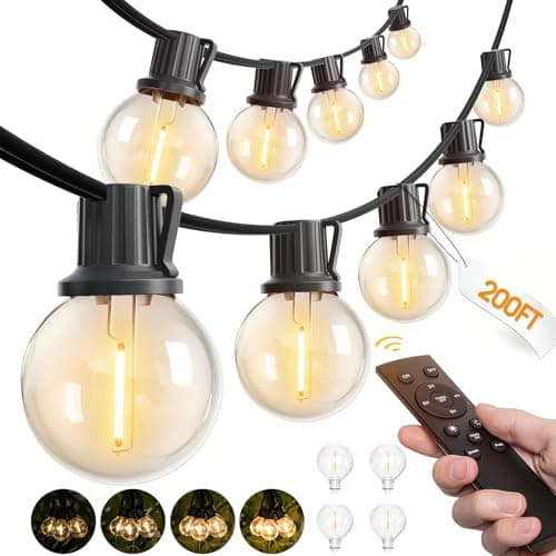 200' addlon Dimmable Outdoor Globe LED String Lights w/ Remote $29.98 + Free Shipping