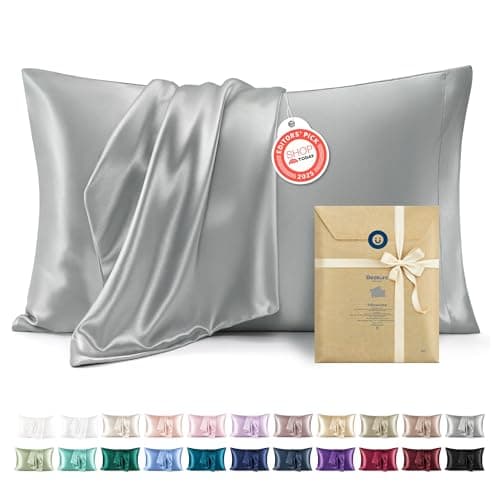 These Satin Pillowcases Help Reduce Hair Frizz & Sleep Lines (2-Pack Just $3.99)
