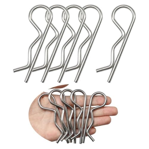 Tugermoola 5PCS M3.5x75 Heavy Duty 304 Stainless Steel Cotter Pins R Clip Pin Retaining Fastener Clips OLA031-3.5X75
