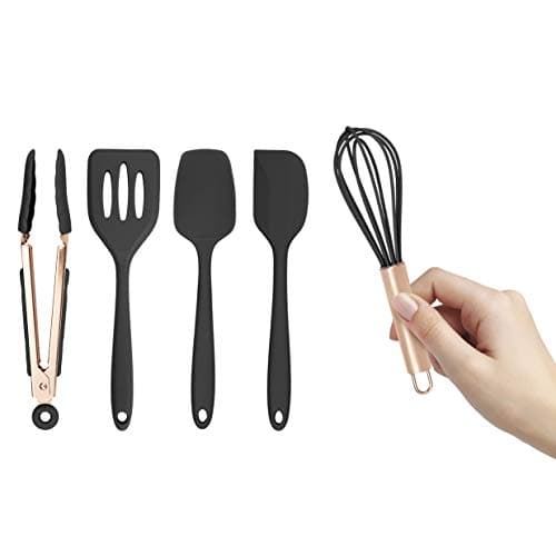 COOK WITH COLOR Silicone Cooki...tchen Gadgets Set, Mini, Black