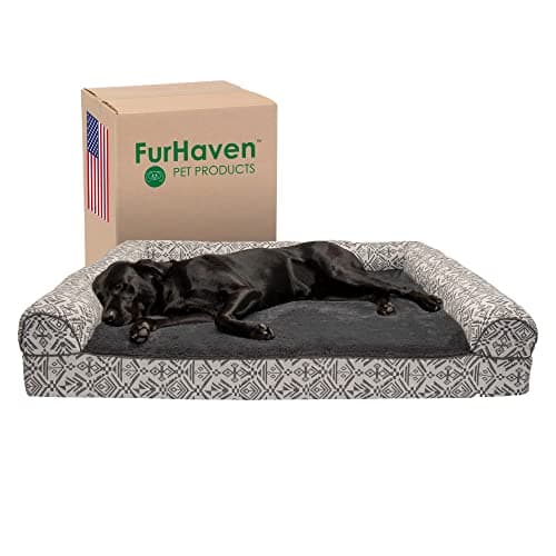 Furhaven Orthopedic Dog Bed fo...- Boulder Gray, Jumbo Plus/XXL