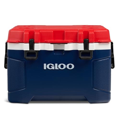 50-Qt Igloo Trailmate Insulated Hard Shell Ice Chest Cooler (Americana) $80 + Free S&H