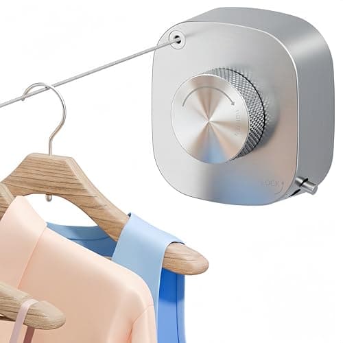 Prime Members:13.8' FORIOUS Retractable Stainless Steel Clothesline (Brushed Nickel) $12.99 + Free Shipping w/ Prime or on $35+