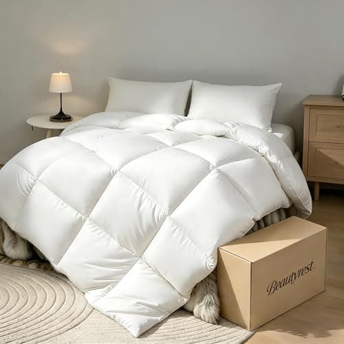 Beautyrest White Goose Down Fi...poallergenic Bedding,68''x90''