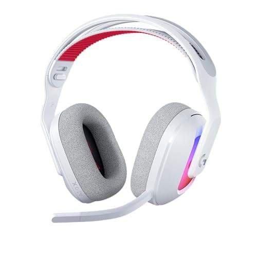Logitech G Astro A20 X Lightsp...B, and 48 kHz Boom Mic - White