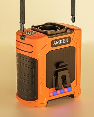 10,000mAh AMKEN Waist Fan w/ LED SOS Warning Light & Phone Charger $11.70 @ Amazon