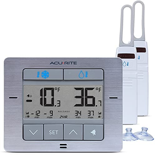 Prime: AcuRite Digital Wireless Fridge & Freezer Thermometer w/ Alarm $28 + Free S&H