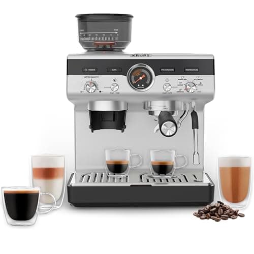 KRUPS Precision Espresso Coffe...sults, Stainless Steel & Black
