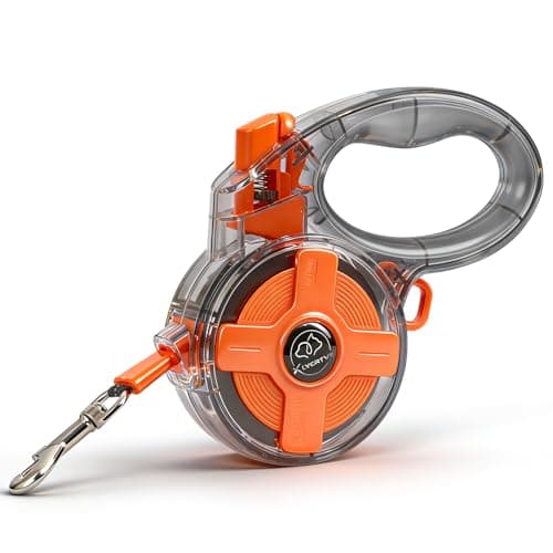 Lightweight and 16Ft Retractable Dog Leash - Anti-Entanglement and one-Hand Brake, Easy to Control - Durable Dog Leash, Designed for Women, Suitable for Small/Medium Dogs - Comfortable Grip