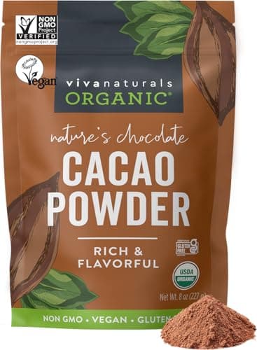 Select Accounts: 8-Oz Viva Naturals Organic Cacao Powder $5 w/ S&S