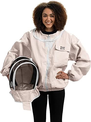 Bees & Co K74 Natural Cotton B...eeper Jacket with Fencing Veil
