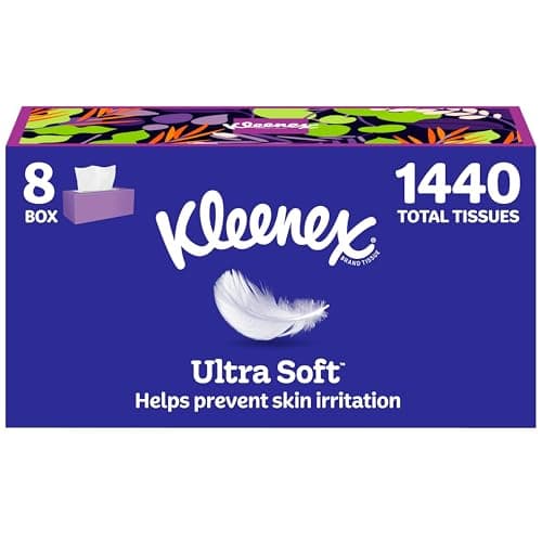 Select Accounts: 8-Pk 180-Ct Kleenex 3-Ply Facial Tissues (Ultra Soft) $9.90 w/ S&S