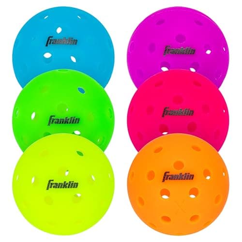 Franklin Sports X-40 Picklebal...urnament Grade - 6 Pack - Neon