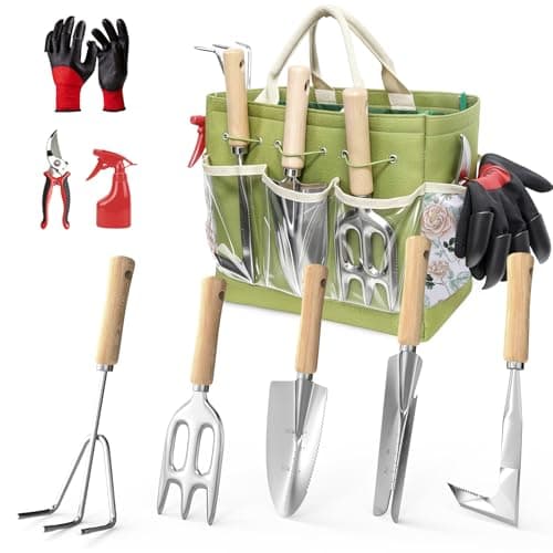 9-Piece Garden Tools Set for $16 + free shipping w/ Prime