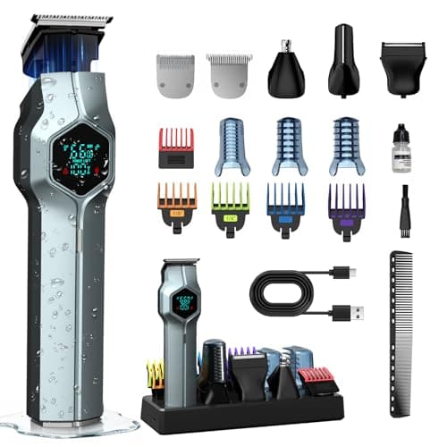 TrimX IPX7 Waterproof Cordless Beard Trimmer for Men w/ Magnetic Snap-on Heads $15.50 @ Amazon