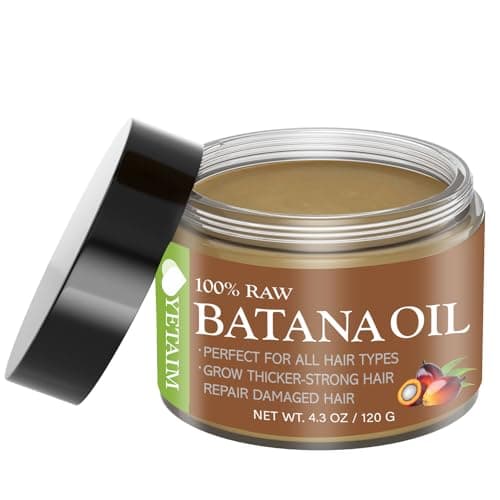 Batana Oil for Hair Growth: Raw Unrefined Batana natural hair growth oil for Dry, Damaged, Thinning Hair, Enhances Hair Thickness & Helps Repair Split Ends, 4.3 oz