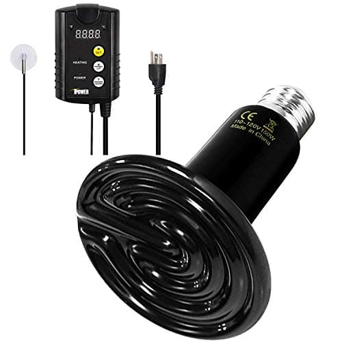 Simple Deluxe 150W Reptile Hea...et & Incubating Chicken, Black