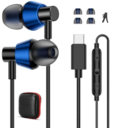 iMangoo Wired Headphones for Apple USB C Earbuds USBC Ear Buds Headset