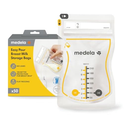 Medela Easy Pour Breast Milk S...ge Bags, 50 Count, 7 oz/210 ml