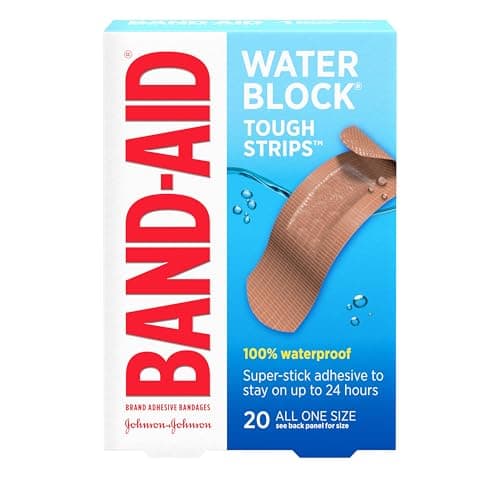 [SnS, AC] $2.38* | 20-Count 1-Size Band-Aid Brand Water Block Waterproof Tough Adhesive Bandages at Amazon