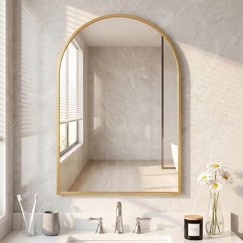 DUMOS 26"x38" Arched Wall Mirror(Glod Arched ) $29.99 + Free S&H w/ Prime or $35+