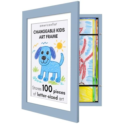 Americanflat Kids Artwork Fram...hout Mat - My Mini Masterpiece