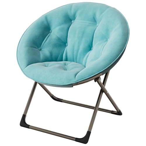 Comfy Folding Saucer Chair for...s & Teens, Dorm or Living Room