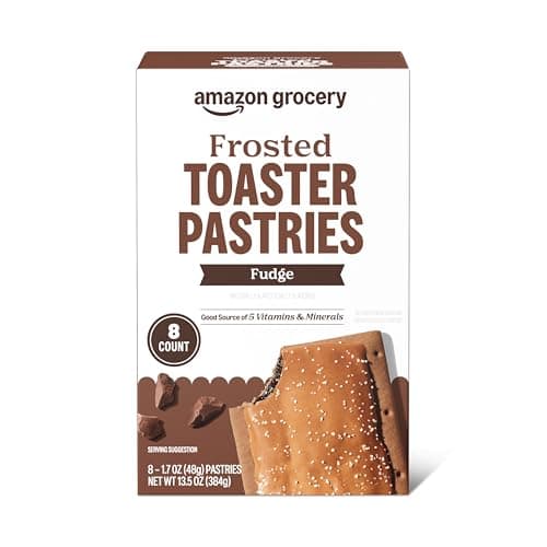 Amazon Grocery Frosted Toaster Pastries (Fudge, 13.5oz, 8-Count) $1.10