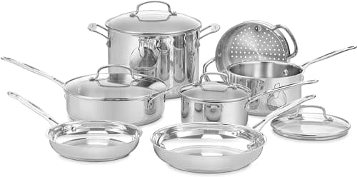 Cuisinart Chef's Classic 11-Piece Stainless Steel Cookware Set for $114 w/ Prime + free shipping