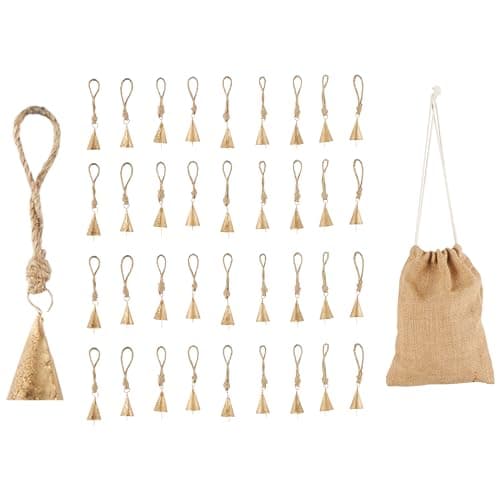 Deco 79 Metal Bell Indoor Outd...f 36 Cow Bell 1" W, 2" H, Gold