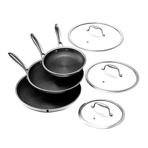 HexClad Hybrid Nonstick Frying Pan 6-Piece Set for $299 w/ Prime + free shipping