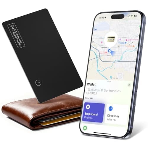 Arivexa 0.07" Apple Find My Wallet Tracker Card (iOS Only) $8.44