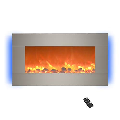 Northwest Electric Fireplace H... Heat, and Brightness (Silver)